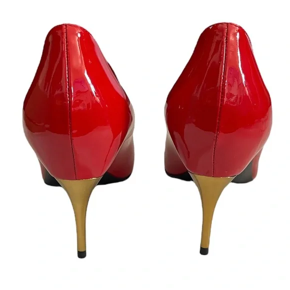 ⛔️ SOLD ⛔️ NEW Gucci Women's Priscilla Patent Leather Pointed-Toe Pumps 39 Red - Picture 7 of 13